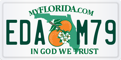 FL license plate EDAM79