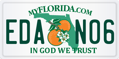FL license plate EDAN06