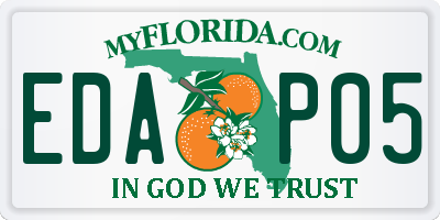FL license plate EDAP05