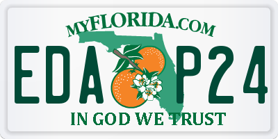 FL license plate EDAP24