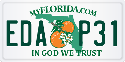 FL license plate EDAP31