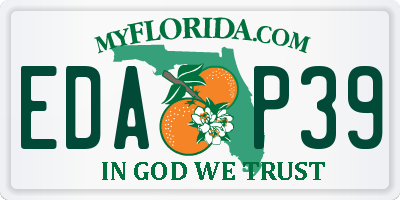 FL license plate EDAP39