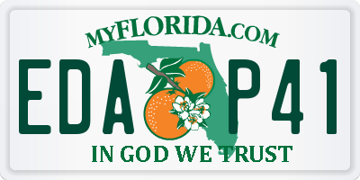 FL license plate EDAP41