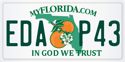 FL license plate EDAP43