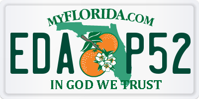 FL license plate EDAP52