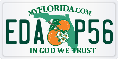 FL license plate EDAP56