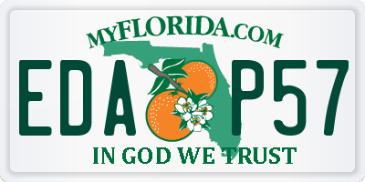 FL license plate EDAP57