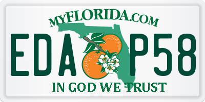 FL license plate EDAP58
