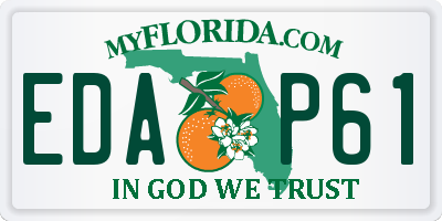 FL license plate EDAP61