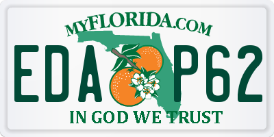 FL license plate EDAP62