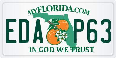 FL license plate EDAP63