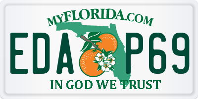 FL license plate EDAP69