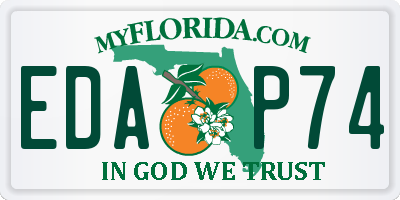 FL license plate EDAP74