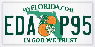 FL license plate EDAP95