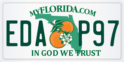 FL license plate EDAP97
