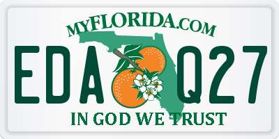 FL license plate EDAQ27