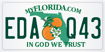 FL license plate EDAQ43