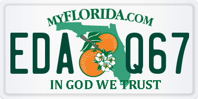 FL license plate EDAQ67