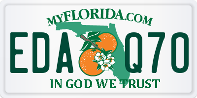 FL license plate EDAQ70
