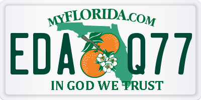 FL license plate EDAQ77