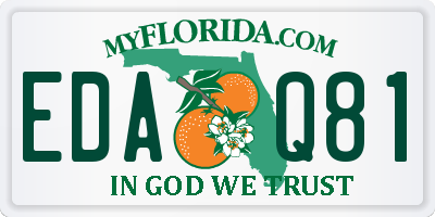 FL license plate EDAQ81