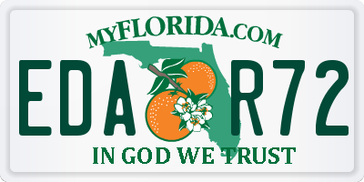 FL license plate EDAR72