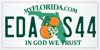 FL license plate EDAS44