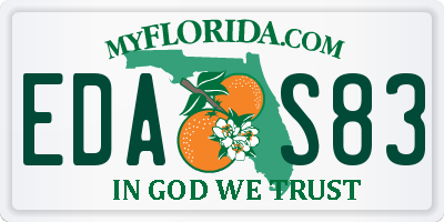 FL license plate EDAS83
