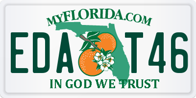 FL license plate EDAT46