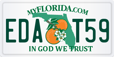 FL license plate EDAT59