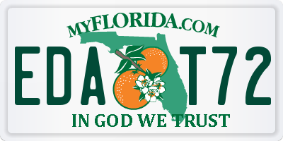 FL license plate EDAT72