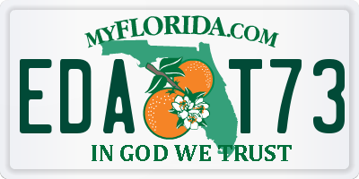 FL license plate EDAT73