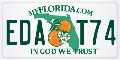 FL license plate EDAT74