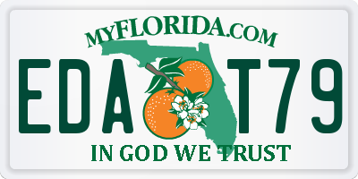 FL license plate EDAT79