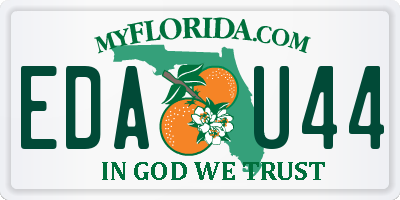 FL license plate EDAU44