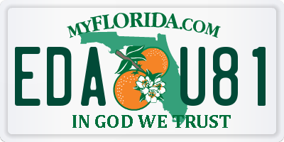 FL license plate EDAU81