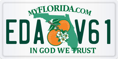 FL license plate EDAV61