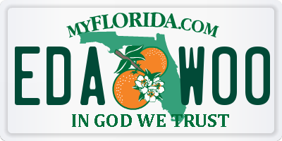 FL license plate EDAW00