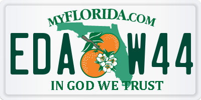 FL license plate EDAW44