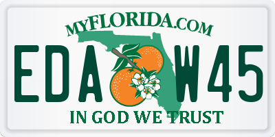 FL license plate EDAW45