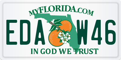 FL license plate EDAW46
