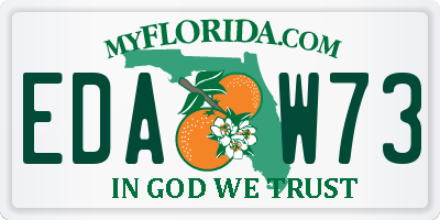 FL license plate EDAW73