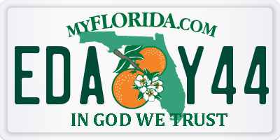 FL license plate EDAY44