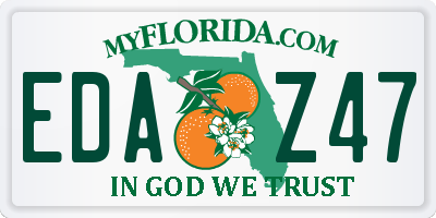 FL license plate EDAZ47