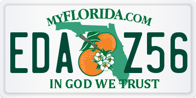 FL license plate EDAZ56