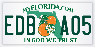 FL license plate EDBA05