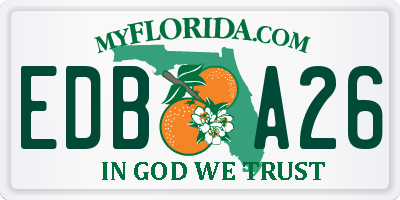FL license plate EDBA26