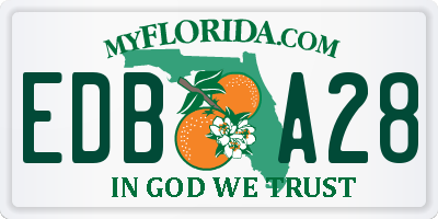 FL license plate EDBA28
