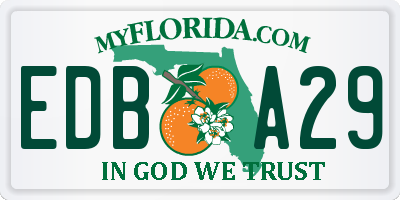 FL license plate EDBA29