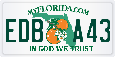 FL license plate EDBA43